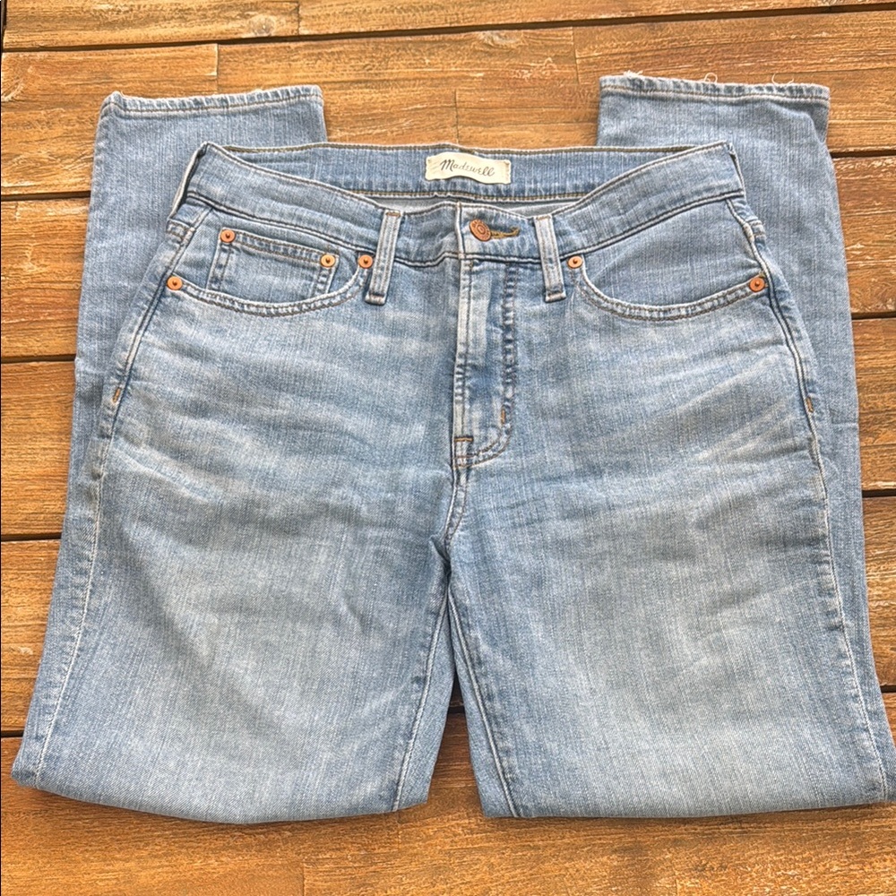 Madewell Blue Straight Jeans Classic Style